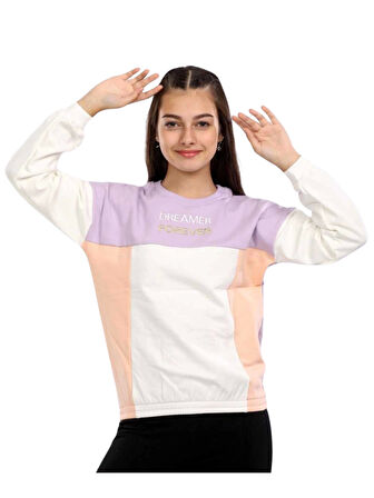 DREAM FOREVER NAKIŞLI KIZ SWEATSHIRT