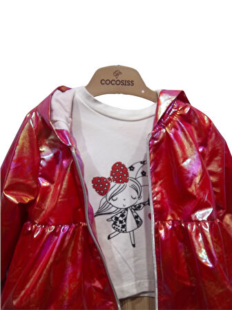 RAINCOAT AYICIK AKSESUARLI KIZ TAKIM