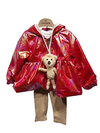 RAINCOAT AYICIK AKSESUARLI KIZ TAKIM