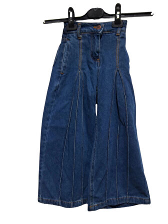 GENİŞ PAÇA JEANS KIZ PANTOLON