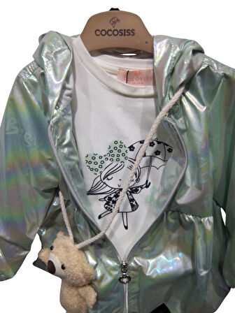 RAINCOAT AYICIK AKSESUARLI KIZ TAKIM