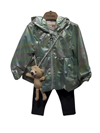 RAINCOAT AYICIK AKSESUARLI KIZ TAKIM