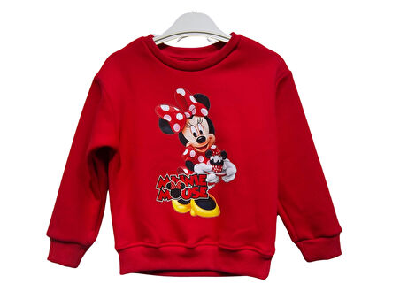 MINNIE BASKILI KIZ SWEATSHIRT