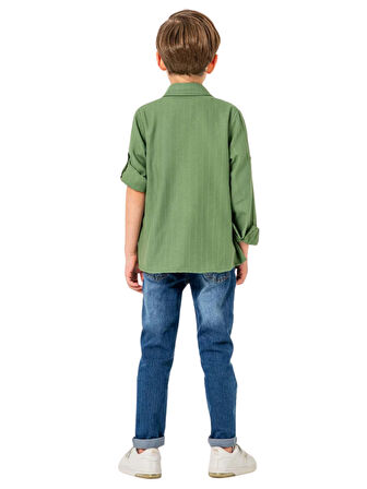 JEANS PANTOLONLU GÖMLEKLİ 3'LÜ ERKEK TAKIM