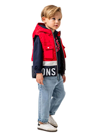 JEANS PANTOLONLU YELEKLİ 3'LÜ ERKEK TAKIM