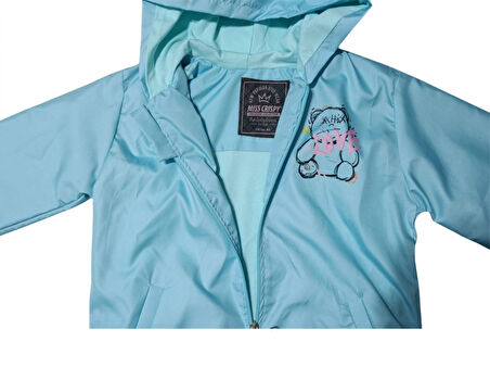 LOVE BASKILI KIZ YAĞMURLUK