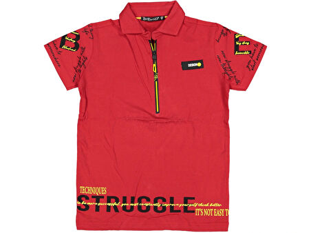 STRUGLE BASKILI FERMUARLI ERKEK T-SHIRT