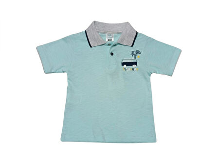 KARAVAN BASKILI POLO YAKA ERKEK T-SHIRT