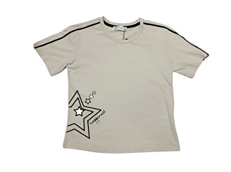 YILDIZ BASKILI KIZ T-SHIRT