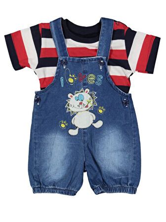 KEDİ NAKIŞLI JEANS BAHÇİVAN TULUM