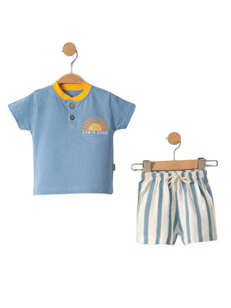 GÜNEŞ BASKILI ŞORTLU ERKEK TAKIM