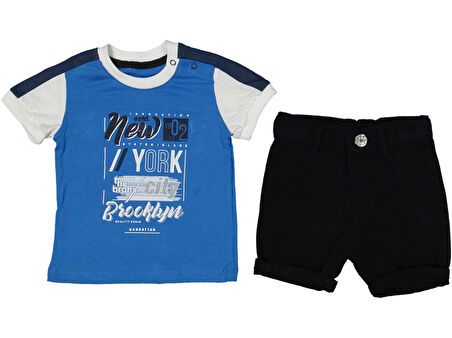 NEWYORK BASKILI ŞORTLU ERKEK TAKIM