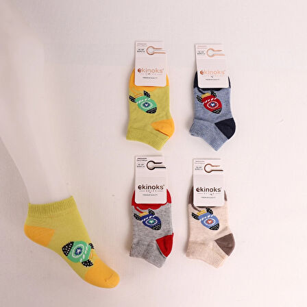 ERKEK BEBEK RENNES DESEN PATİK ÇORAP (3 ADET)