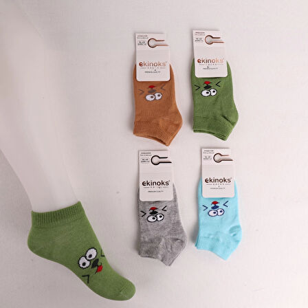 ERKEK BEBEK OGGSY DESEN PATİK ÇORAP (6 ADET)
