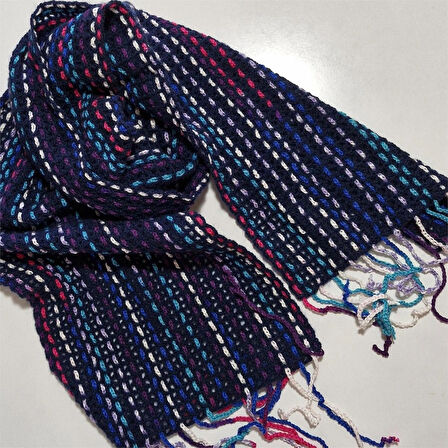 El Örgüsü  Şal, El Yapımı renkli Hediyelik Şal ,tasarım Şık Şal,  Moli Tasarım