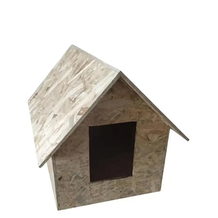 Reyo Yetişkin Kedi Evi, 50x50x35 cm, Rüzgar ve Soğuğa Dayanıklı Ahşap Kedi Evi Kedi Yuvası CAT45