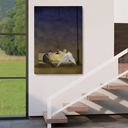 Melek İyi İnsanlara Yardım EdiyorDekoratif Tablo-6110