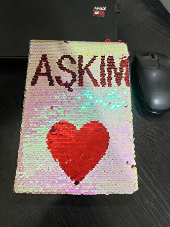 Pullu Renk Değiştiren Desenli Defter