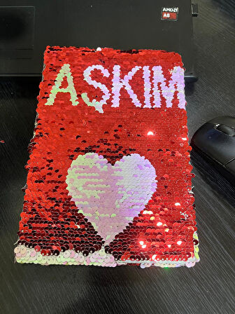 Pullu Renk Değiştiren Desenli Defter