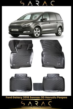 Ford Galaxy 2021 Model Araca Özel 3d Havuzlu Paspas