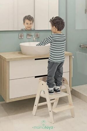 Mamatoyz Ministep Çok Amaçlı Çocuk Banyo Wc Lavabo Merdiven Yükseltici Tabure Oturak