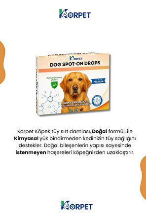 Köpekler için İç Dış Tablet Damla Bakım 2'si bir arada anti organizma bitkisel set