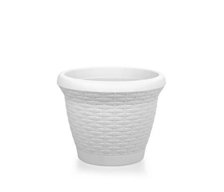 Omnipazar SO-HS04 Plastik Hasır Desenli Dekoratif Saksı 15 Litre No 4