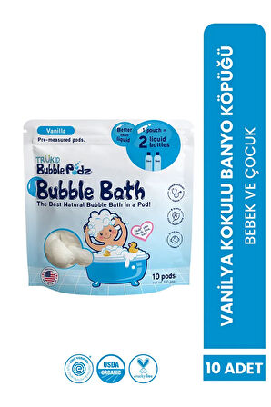 Bubble Podz Vanilla Scented Bubble Bath 10 Adet Vanilyalı Banyo Köpüğü