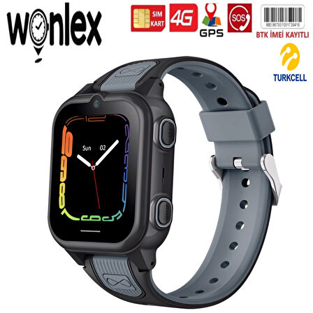 WONLEX 4G SİM KARTLI GPS'Lİ ÇOCUK SAATİ -TURKCELL TARİFE- İMEİ KAYITLI-İPS EKRAN-HIZLI AKICI MENÜ