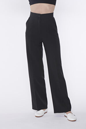 Siyah Palazzo Pantolon | 34