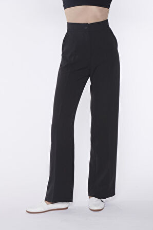 Siyah Palazzo Pantolon | 42