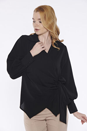 Toka Detaylı Bluz | 40