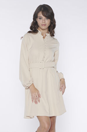 Allurra Taş Kemerli Elbise | 40