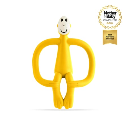 Matchstick Monkey Silikon Diş Kaşıyıcı/ Monkey (Sari)