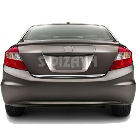 S-Dizayn Honda Civic Krom Bagaj Alt Çıta 2012-2016