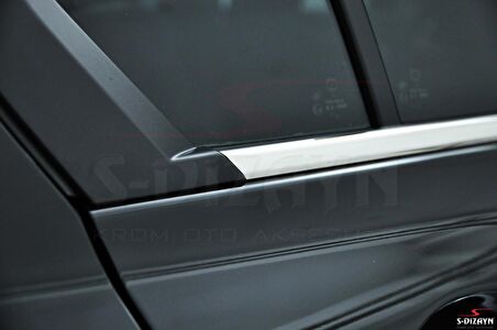 S-Dizayn Honda Civic Krom Cam Çıtası 4 Prç 2012-2016