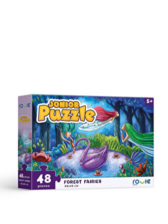 Eğitici Çocuk Kutu Oyunu Junıor Puzzle Orman Perisi 48 Parça 5 Yaş