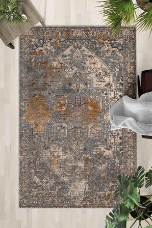 Kaymaz Taban Yıkanabilir Halı – Mutfak, Salon, Yatak Odası için Modern Dijital Baskı Halı (SLNHALI27