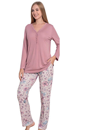 Limissi Desenli Malisa Pijama Takımı 24408