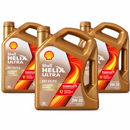 SHELL HELİX ULTRA ECT C2 C3 0W-30 MOTOR YAĞI 3 X 5 Litre