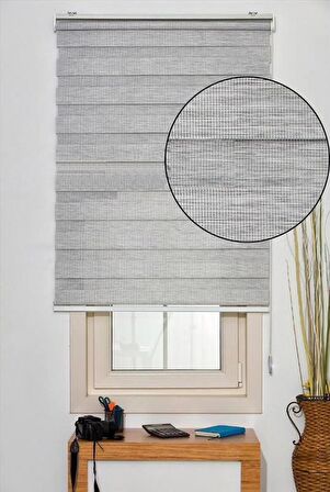 Zebra Stor Perde Bambu Gri 160x200 cm