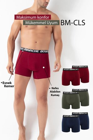 Erkek Boxer Likralı Premıum 6'lı Kutu ROBERT