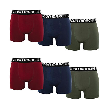 Erkek Boxer Likralı Premıum 6'lı Kutu ROBERT BM-CLS