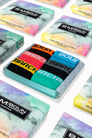 Erkek Boxer Likralı 6'lı Kutu ROBİN BM-CLS