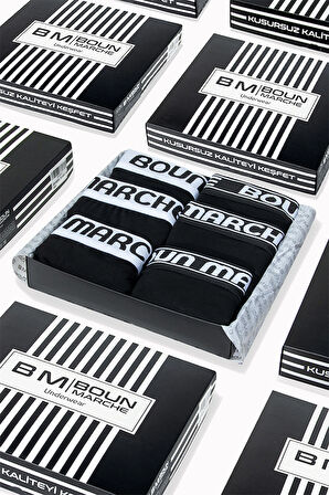 Erkek Boxer Likralı Premıum 6'lı Kutu EDWARD BM-CLS