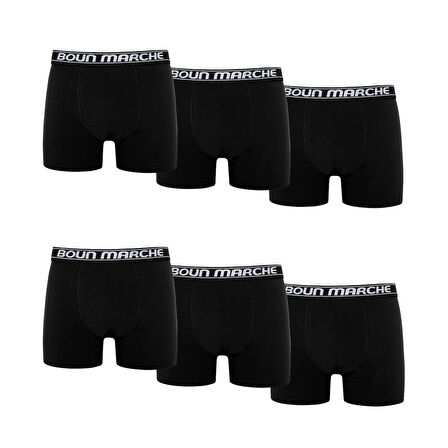 Erkek Boxer Likralı Premıum 6'lı Kutu ALEXANDER BM-CLS