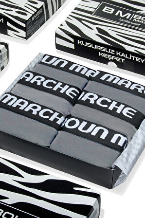 Erkek Boxer Likralı Premıum 6'lı Kutu CHESTER BM-CLS