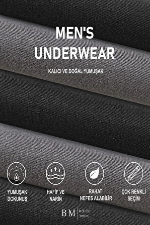 Erkek Boxer Likralı Premıum 6'lı Kutu DANİEL BM-CLR