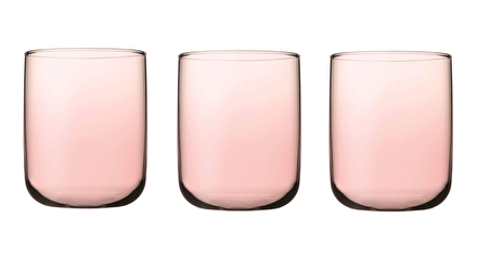 Paşabahçe iconic su bardak - 3 lü su bardağı pembe 420112