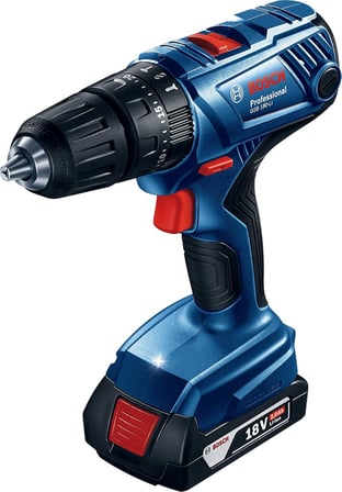 Bosch Professional GSB 180-LI 2x2.0 Ah Çift Akülü Darbeli Delme Vidalama Makinesi + 23 Parça Set  - 06019F8308